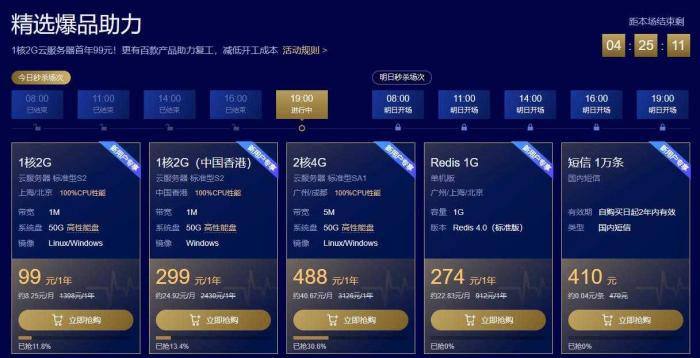 腾讯云阿里云95元/年云服务器插图