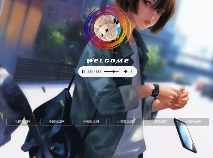 非常漂亮的一款html引导页导航网站旋转头像变幻背景单页源码-百云游资源网