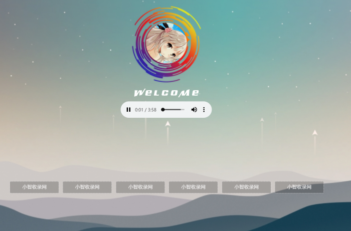 非常漂亮的一款html引导页导航网站旋转头像变幻背景单页源码插图