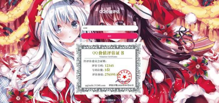 二次元自适应QQ价值评估程序源码-百云游资源网