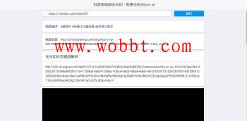 最新抖音无水印解析PHP源码-百云游资源网