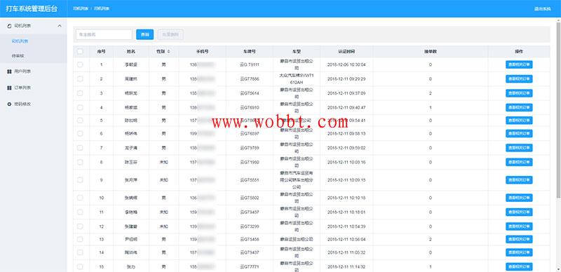 PHP网约车H5打车系统源码 分为乘客端和司机端插图1