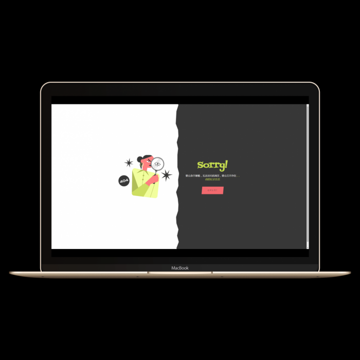 分享九款不同页面的404源码插图4 分享九款不同页面的404源码插图4