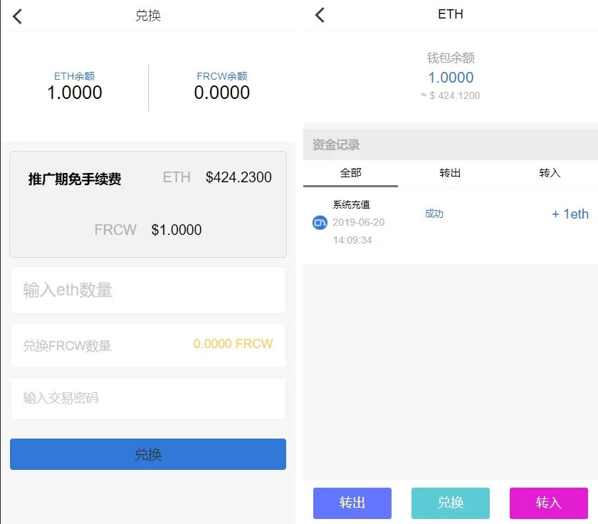 多币种区块链交易所 / 存取功能齐全 / 最新价格走势插图1