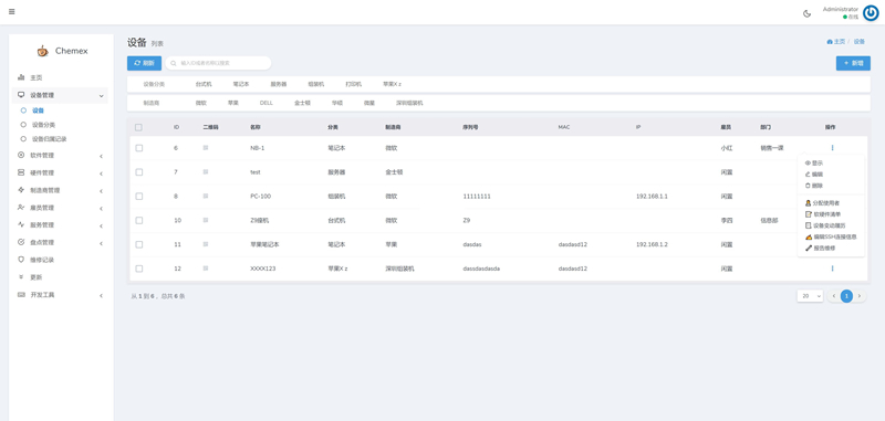 Chemex资产管理运维平台 v3.0.8插图1