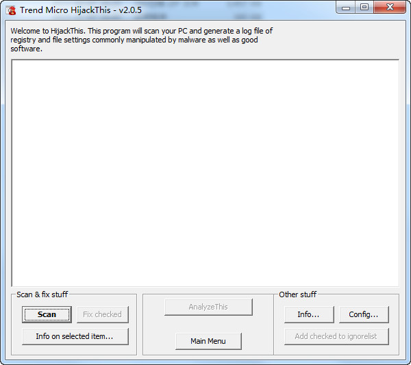 HijackThis(浏览器被劫持修复工具)v2.0.5 免费版-百云游资源网