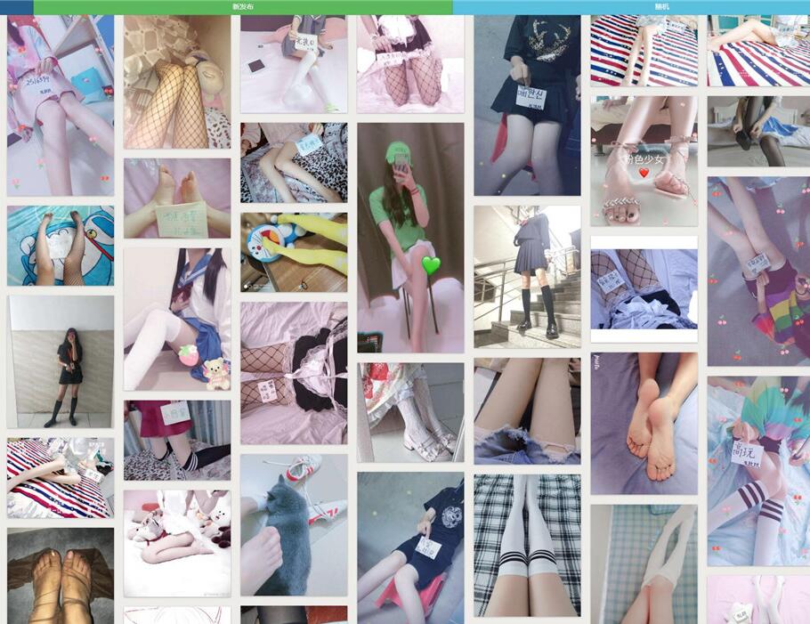 美腿自拍全屏预览HTML引流源码-百云游资源网