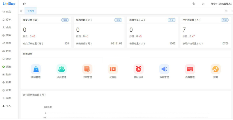 likeshop单商户开源商城系统 v2.5.7插图1