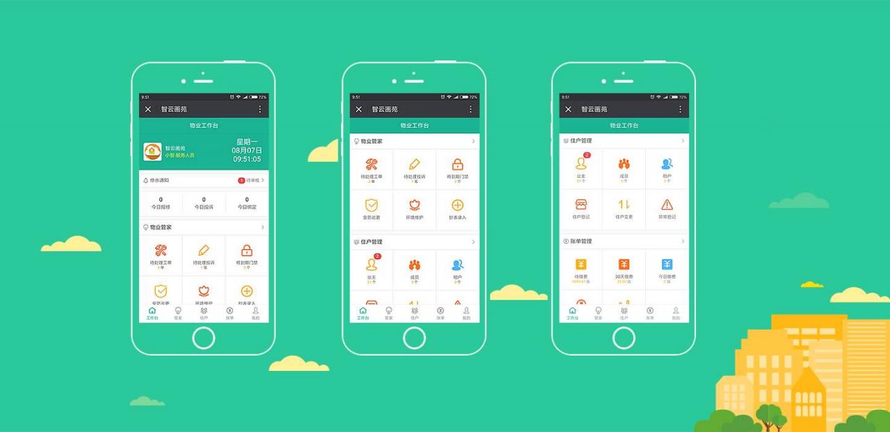 智云物业4.20+前端,物业小程序源码+前端+公众号-百云游资源网
