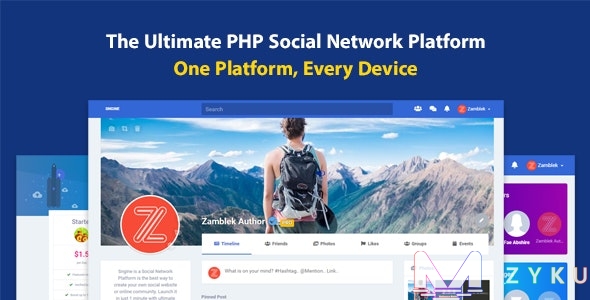 Sngine – 终极PHP社交网络平台 v3.4 带手机APP-百云游资源网