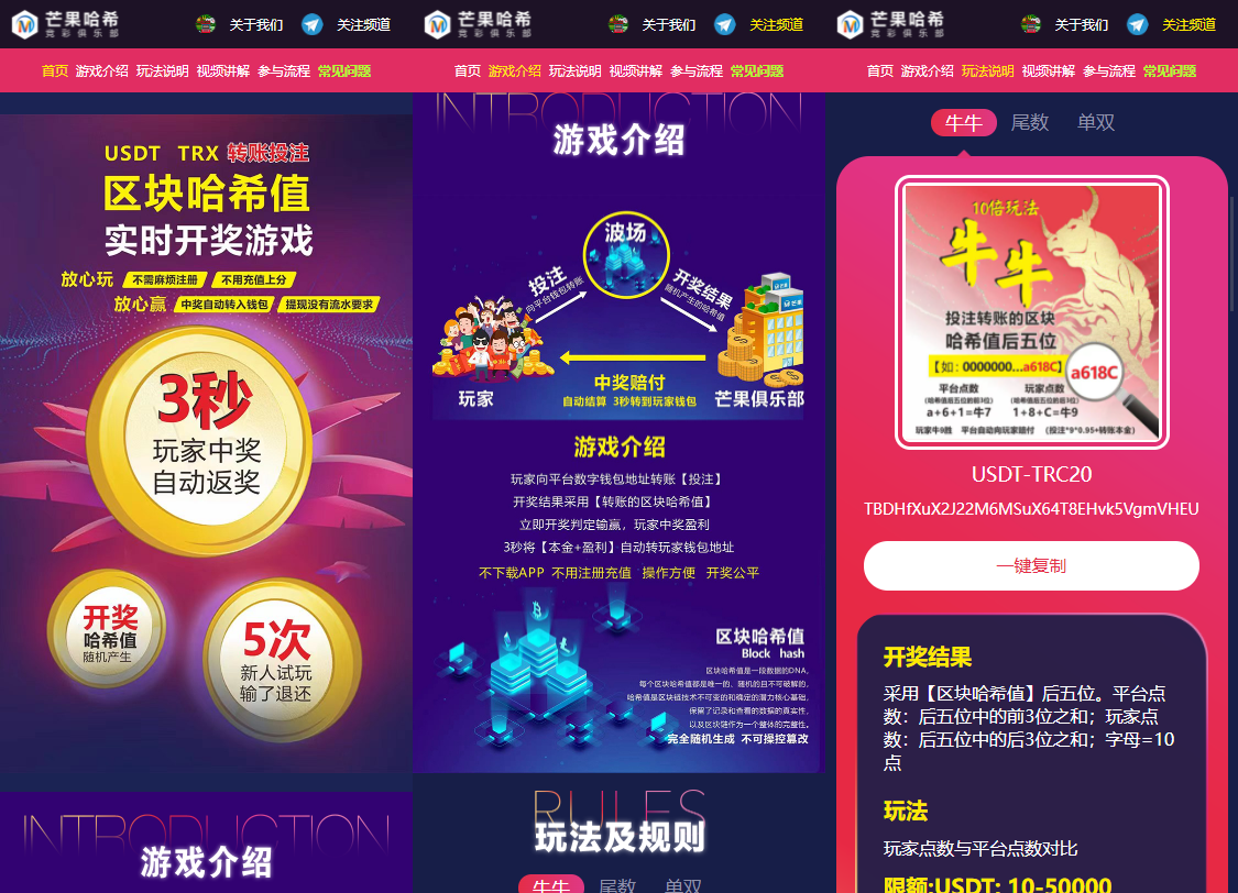 哈希值竞猜源码纯合约的返奖辛运哈希源码-百云游资源网