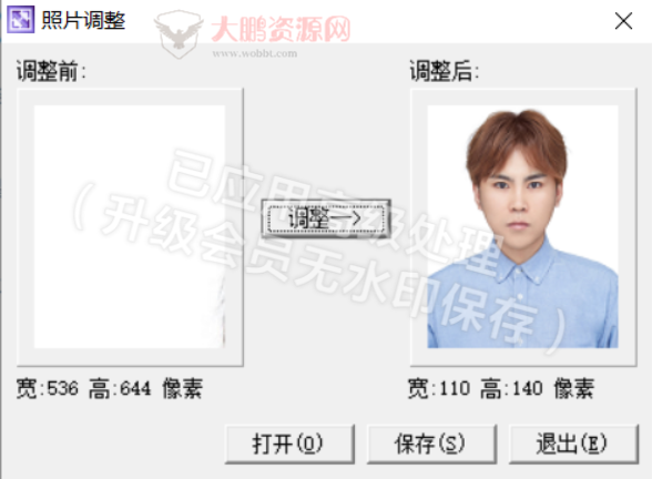 1寸相片调整单文件小工具-百云游资源网