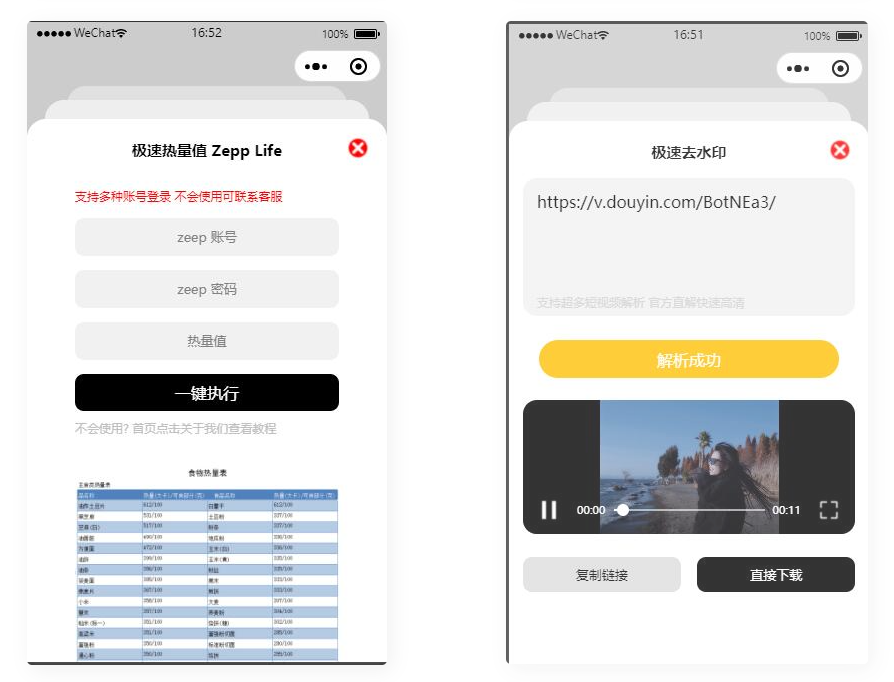 D1081 短视频去水印-刷步数-别踩鸡块合集小程序源码带流量主-百云游资源网