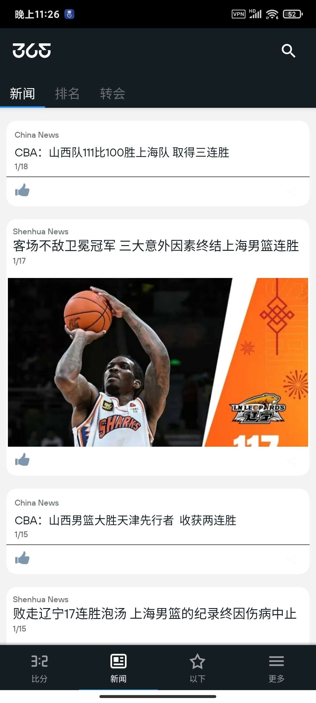 365Scores 体育资讯应用高级版 (v14.6.4) 功能解析与体验插图1