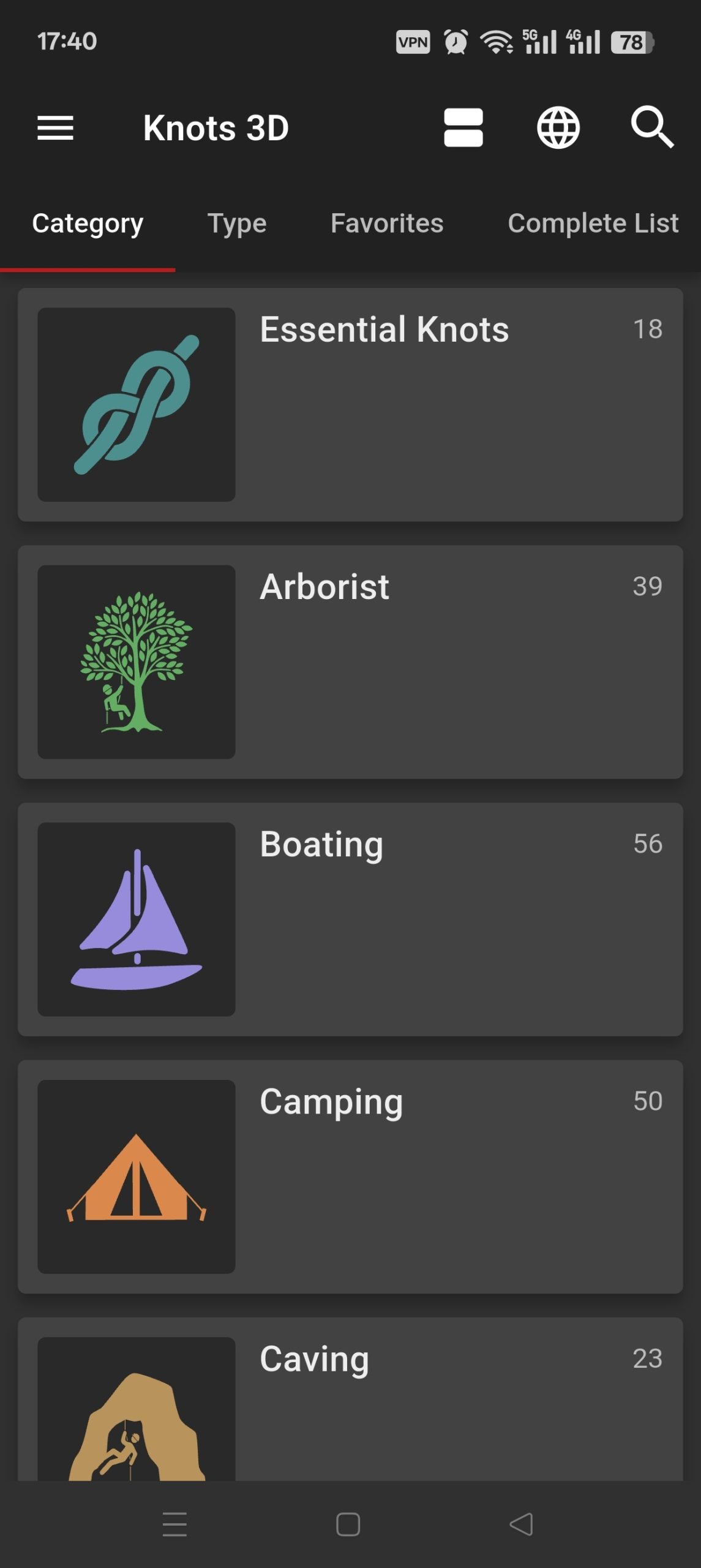 Knots 3D v10.9.2：专业的 3D 绳结学习工具，涵盖 193+ 种实用技巧插图1