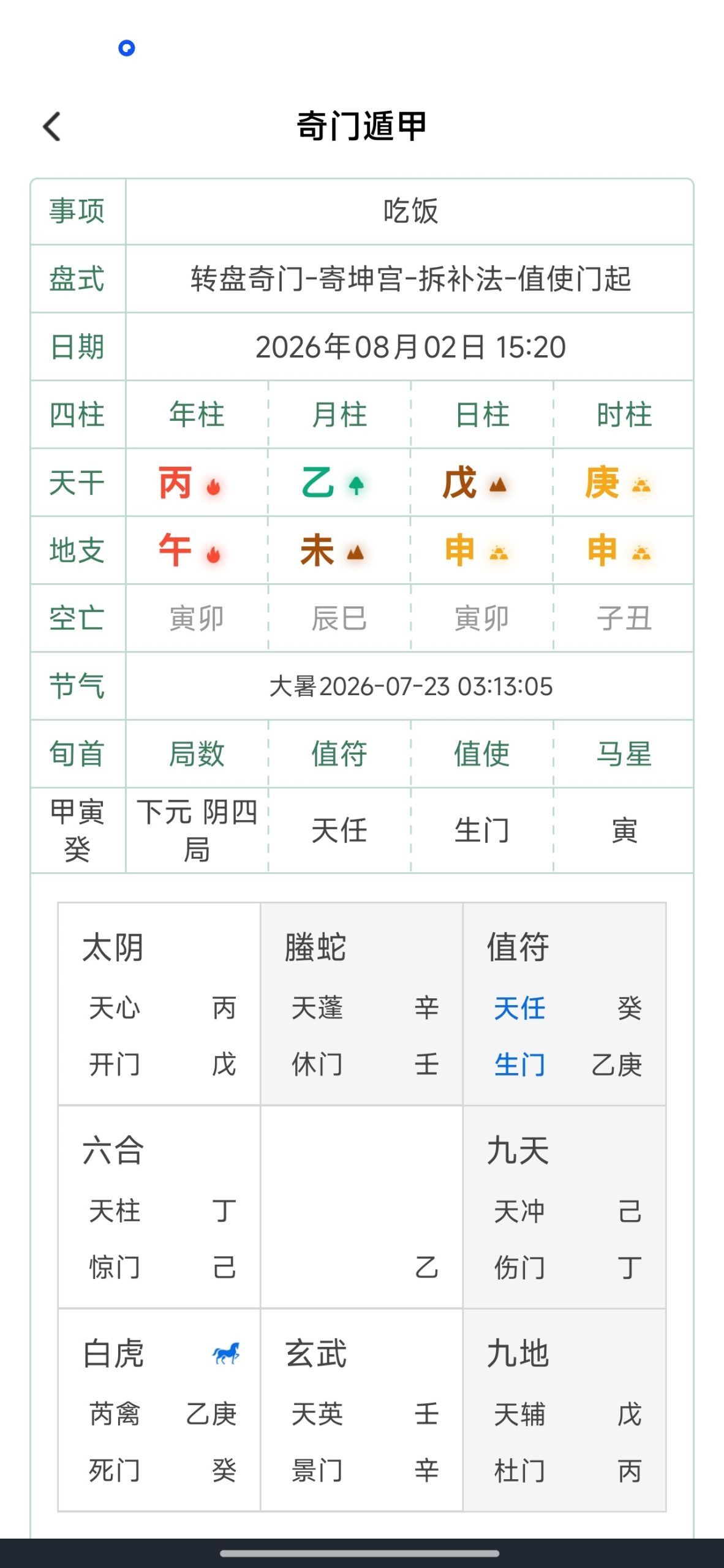 【分享】大六壬🔥排盘大师🔥古法三式术数排盘工具插图2